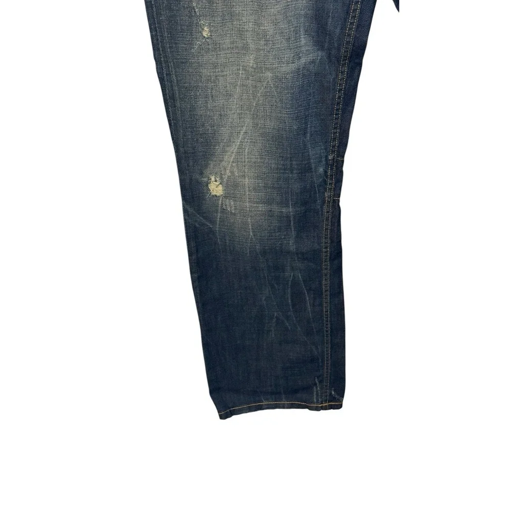 SYN Men's‎ Jeans Prankster Straight Fit Trousers Cotton Hi-Rise Dirty Blue 40X34